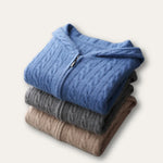 MARCIVO Skylar - Cozy Knit Hoodie Sweater for Men
