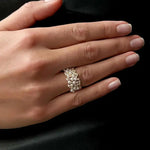 Vintage Adjustable Pearl Zirconia Ring