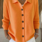 Josefina - Chaqueta de Punto con Cuello y Botones