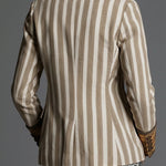 Sara ⎸ Blazer Bohemio a Rayas con Cuello Estampado