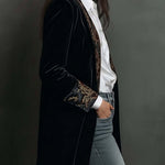 Marta - Blazer de Corte Entallado con Estampado Barroco