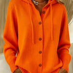 Begoña - Chaqueta de Punto con Capucha y Botones