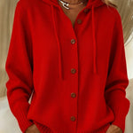 Begoña - Chaqueta de Punto con Capucha y Botones