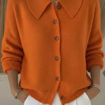 Vega - Chaqueta de Punto con Cuello Camisero