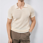 Marcus Mesh-Knit Polo