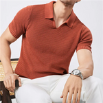 Marcus Mesh-Knit Polo
