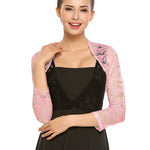 Zeagoo Women's Bolero Shrugs Crochet Lace Open Cardigan