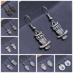 Vintage Owl Bohemian Dangle Earrings