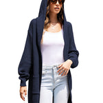 Zeagoo Women's Cardigan for Women Long Sleeve Knit Cardigan with Hood Open Front Sweater Coat Outwear with Pockets