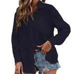 Zeagoo Women's Button Down Shirt Long Sleeve Chiffon Blouse