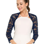 Zeagoo Women's Bolero Shrugs Crochet Lace Open Cardigan