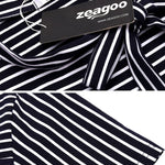 Zeagoo Women's Casual Tie Neck Tunic Blouse Tops