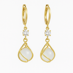 Sterling Silver Round Inlay Earrings