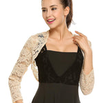 Zeagoo Women's Bolero Shrugs Crochet Lace Open Cardigan
