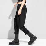 Casual High-waisted 3D Harem Pants
