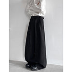 Button Drape Loose Wide Leg Pants