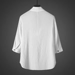 Vintage Ice Silk Loose Zen Clothes Half Sleeve T-shirt