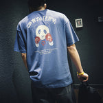 Panda Print Cotton Short Sleeve T-Shirt