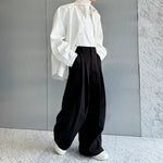 3D Heavyweight Wide-leg Casual Trousers
