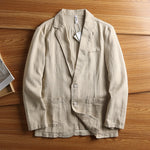 American Retro Casual Linen Blazer