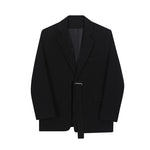 Solid Color Long Sleeve Blazer