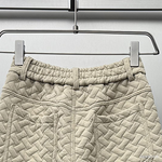 Diamond-patterned Casual Loose Straight Wide-leg Pants