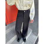Stage Party Rhinestone Straight-leg Trousers