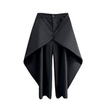 Button Loose Casual Cropped Trousers