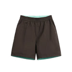 Color-blocked Rolled-up Water-repellent Shorts