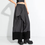 Elastic Waist Midi Skirt Pants