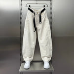 Casual Loose Elastic Waist Scimitar Trousers