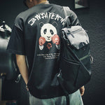 Panda Print Cotton Short Sleeve T-Shirt