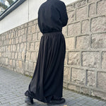 Irregular Wide-leg Multi-layered Pleated Harem Pants