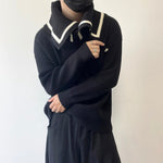 Large Lapel Thick Sweater