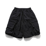 Large Pocket Zipper Casual Loose Shorts