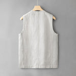 V Neck Linen Casual Vest
