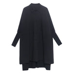 Asymmetric Loose Casual Drape Shirt