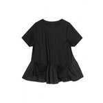 Irregularly Spliced Loose T-shirt