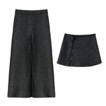 Two-piece Flared Casual Pants