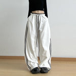 High-waisted Loose-fitting Wide-leg Sweatpants