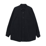 Loose Solid Color Long-sleeved Shirt
