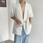 Short Sleeve Casual Blazer