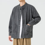 Stand Collar Retro Loose Casual Shirt