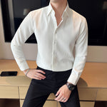 Casual Waffle Long Sleeve Shirt