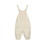 Solid Color Loose Overalls Casual Jumpsuit