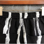 Striped Casual Slim Fit Cropped Harem pants