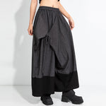 Elastic Waist Midi Skirt Pants