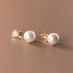 Chic Silver Bead Earrings