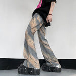 Vintage Wash Twill Simmered Bootcut Jeans