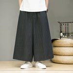 Vintage Striped Straight Wide Leg Pants